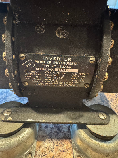 WWII AIRCRAFT POWER UNIT PU-92A/U + INVERTER