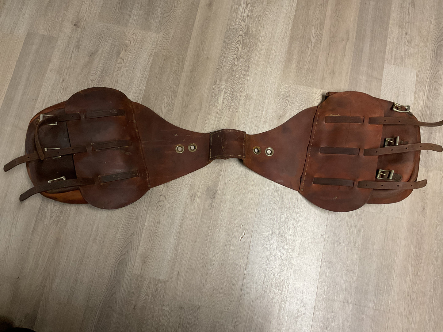Vintage Leather Cartridge Carrier Belt/Saddle Ammo Bandolier-Heavy Duty Hunting Rig
