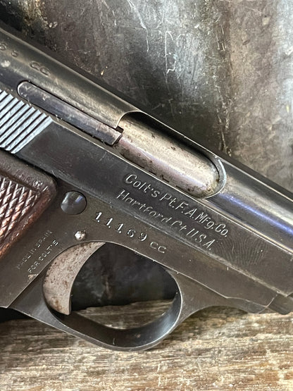 Colt Junior .25 ACP Semi-Automatic Pistol – Original Box – 2 Magazines