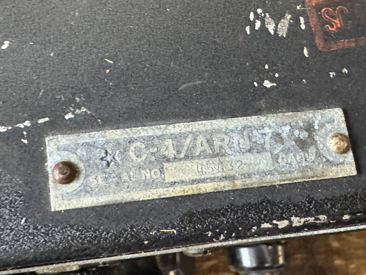 WWII U.S. Military C-4/ARN-7 Aircraft Radio Compass Control Unit