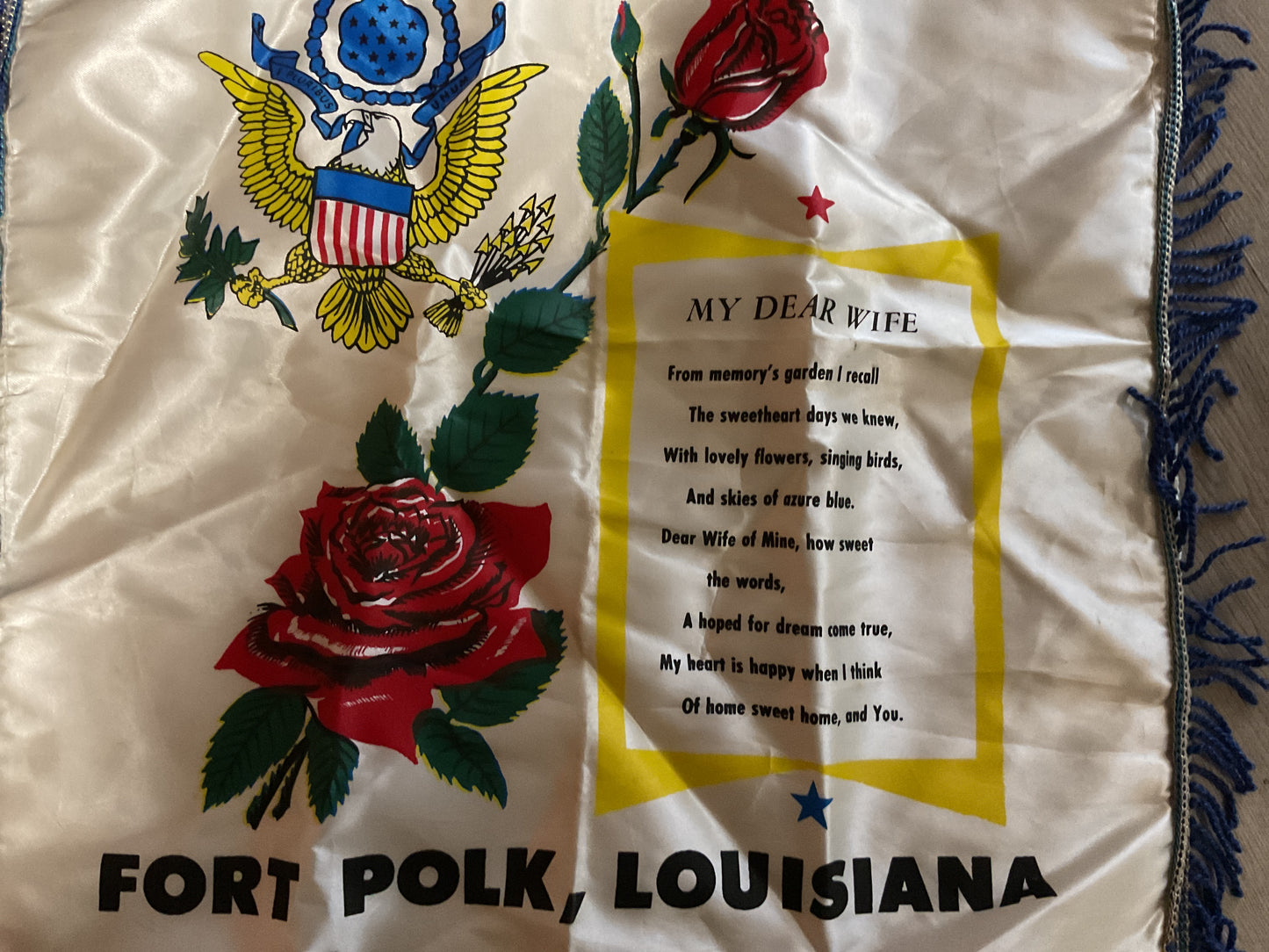 U.S. Army Souvenir Sweetheart & Pillow Cover