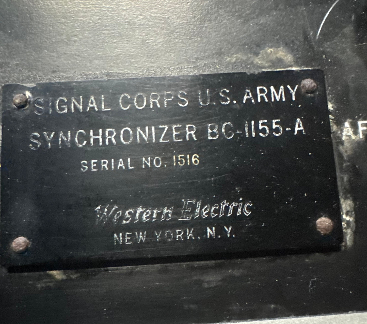 WWII Signal Corps BC-1155-A Radar Synchronizer
