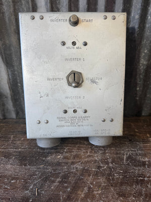 WWII U.S. Army Signal Corps SA-35/A Inverter Switch Box – AN/APQ-13 & AN/APS-15 Radar – Jackson Electrical