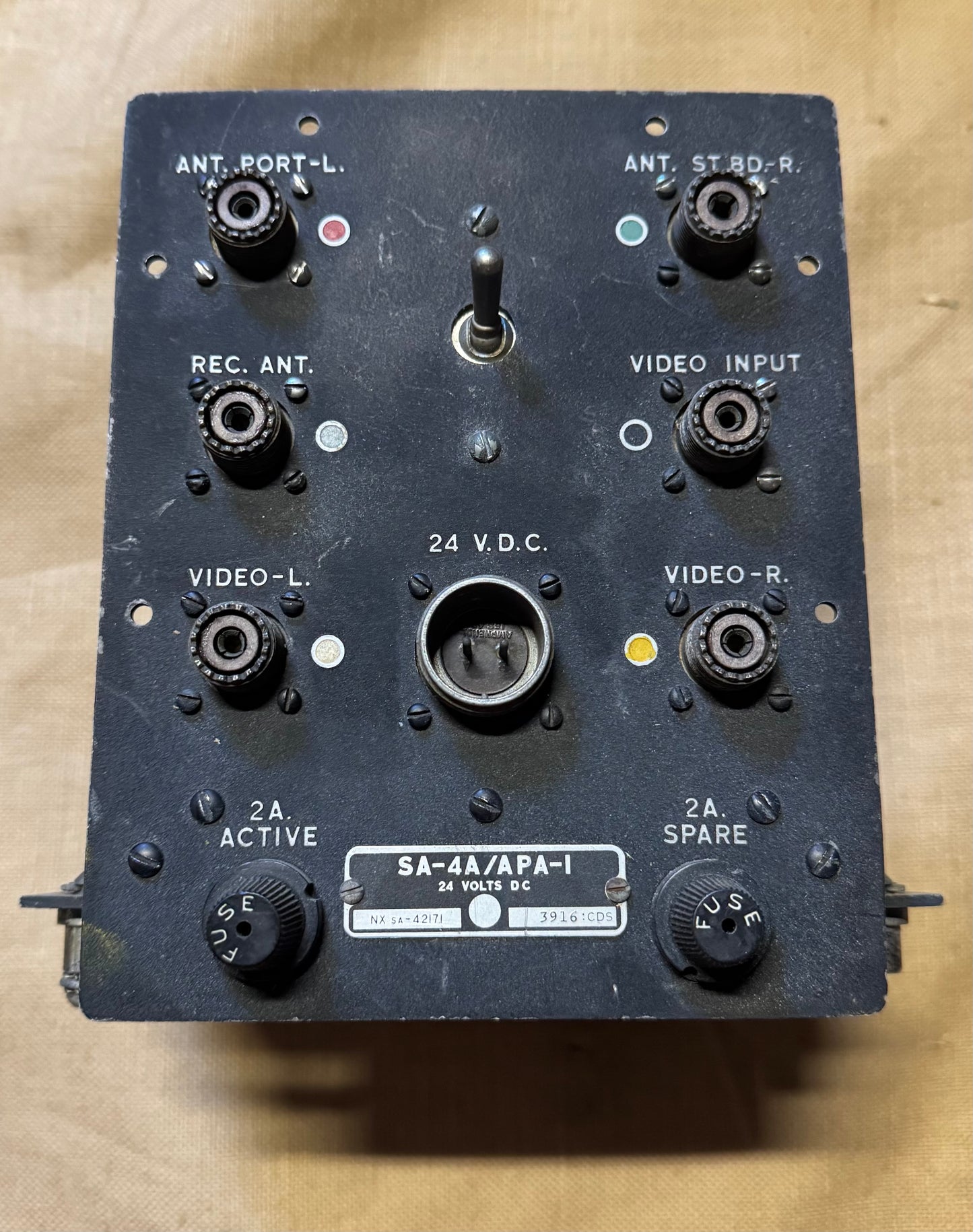 WWII SA-4A/APA-1 Radar Antenna Signal Switch Unit