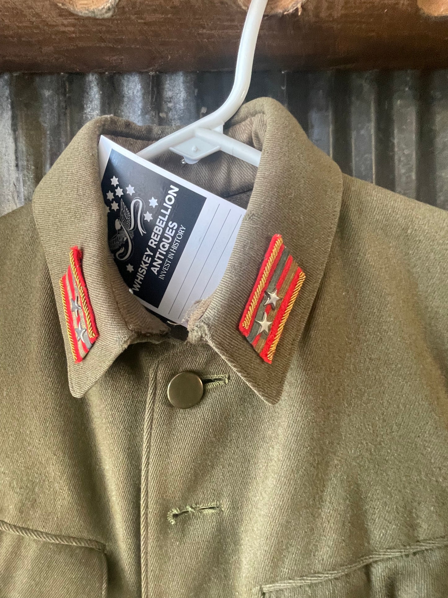 Imperial Japanese Army Type 98 Officer Tunic – Lieutenant Colonel Rank – Named – Police Academy Instructor Badge