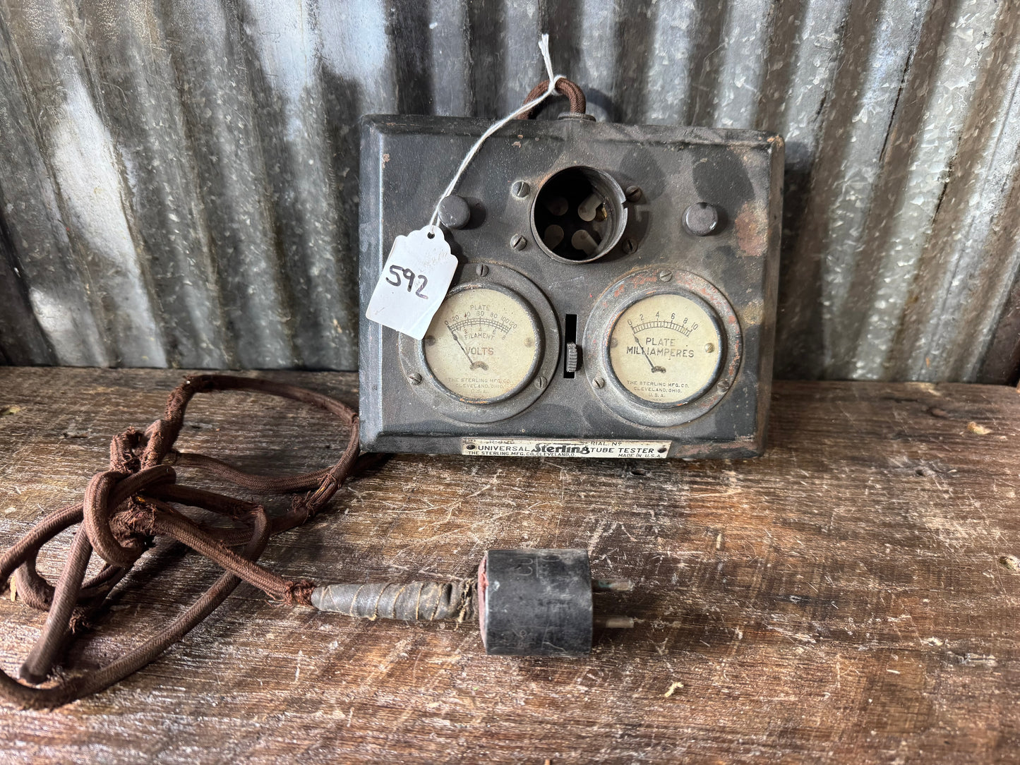 Vintage Sterling Universal Tube Tester – Cleveland, Ohio – Early Electronic Test Equipment