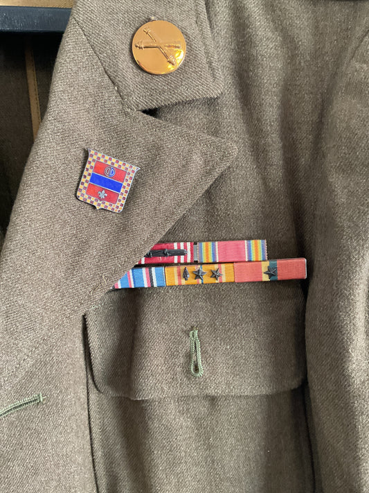 WWII 31st Infantry Jacket w/ Pins and Ribbons