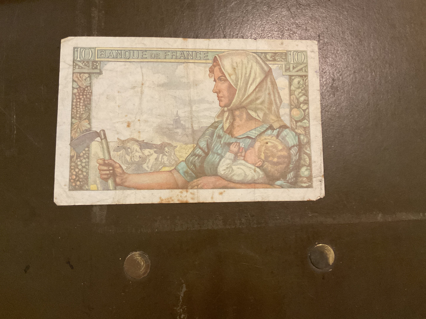 WWII 10 French Franc Banknote