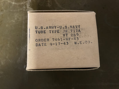 Western Electric 717A/VT-269 Vacuum Tube - Sealed in WWII Box
