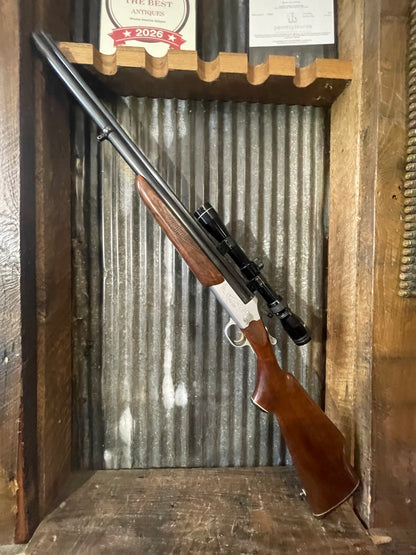 Savage Model 24B-DL Deluxe .22 Magnum / 20 Gauge Over-Under Combination Gun – Scoped