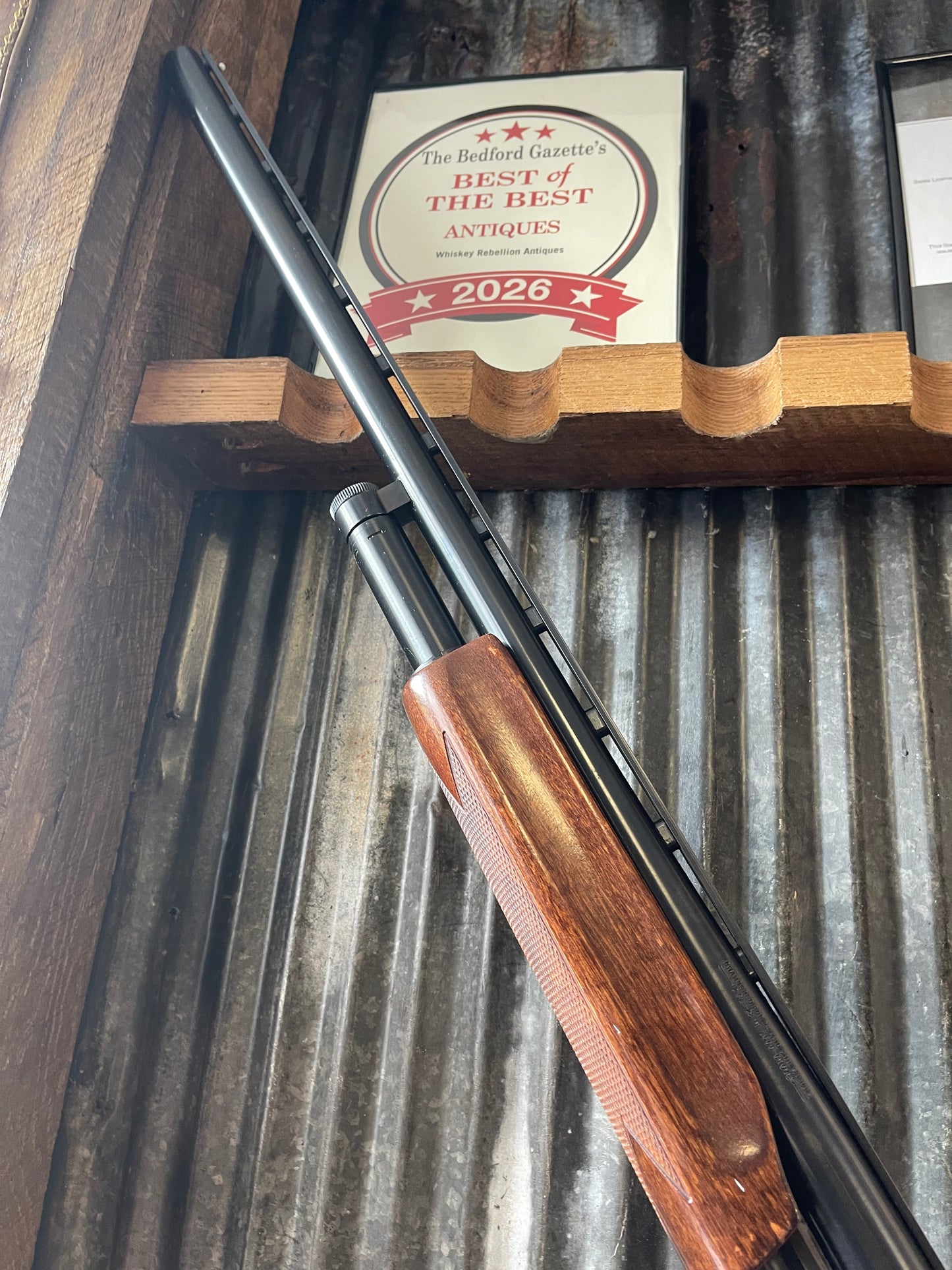 Mossberg Model 500 Engraved 12 Gauge Pump Shotgun – Gold Trigger – 28” Barrel