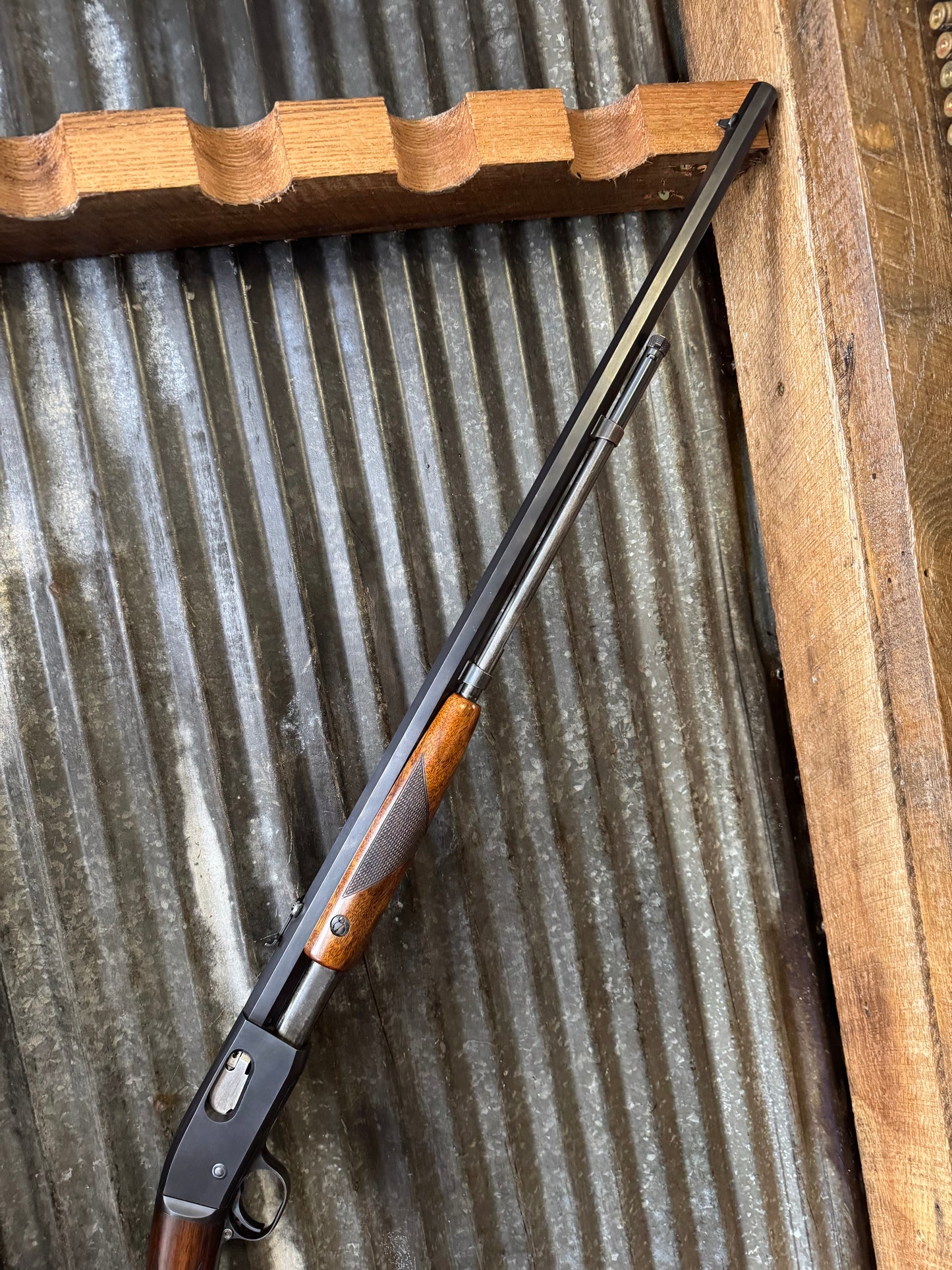 Remington Model 12 Pump Rifle-Deluxe Wood Octagon Barrel