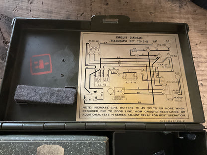 WWII U.S. Army Signal Corps Telegraph Set TG-5-B