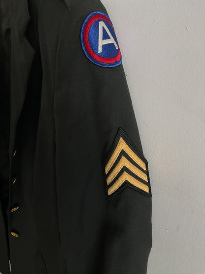 Vietnam War Era U.S. Army Women’s Service Dress Coat - Sergeant Rank with Army Service Forces Patch - Size 15R
