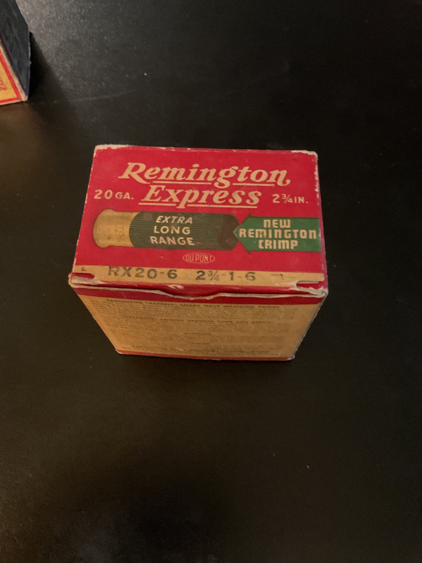 Vintage Remington Express Extra Long Range 20 Gauge Shot Shells — Partial Box of 23