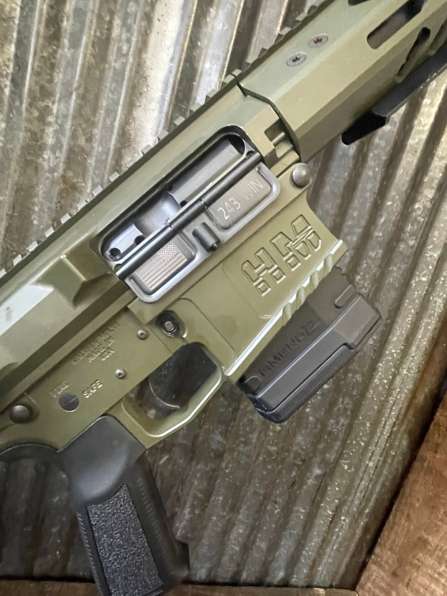 HM Defense HM10 Titan Semi-Automatic Rifle – .243 Winchester – OD Green