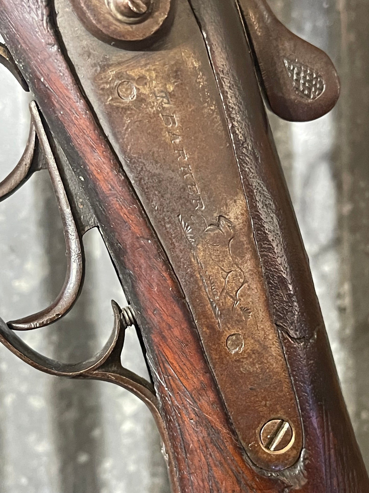T. Barker Belgium 12 Gauge Side-by-Side Shotgun