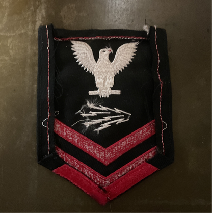 U.S. Navy E-6 Petty Officer First Class Aviation Electronics Technician AT Rating Badge Patch