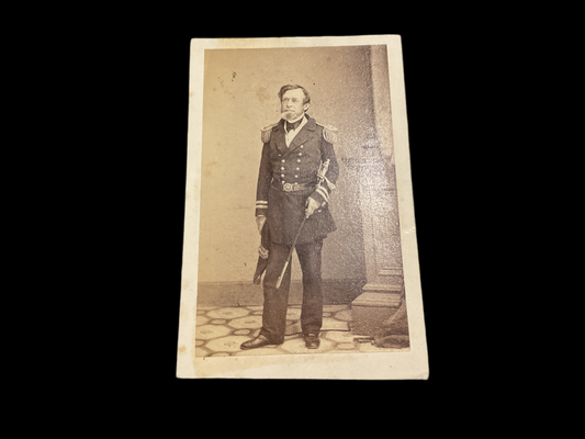 Commodore Andrew Hull Foote CDV (Carte de Viste) full standing view