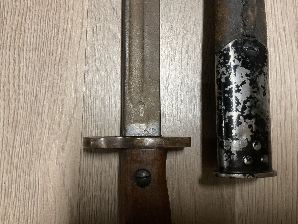 WWII British Wilkinson Sword W.S.C Pattern 1907 Lee Enfield Bayonet w/ Scabbard