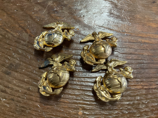 Newer USMC Eagle Globe & Anchor Hat Clips (4)
