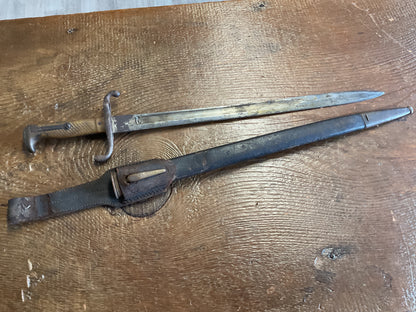 German WWI M1871 Bayonet with Scabbard