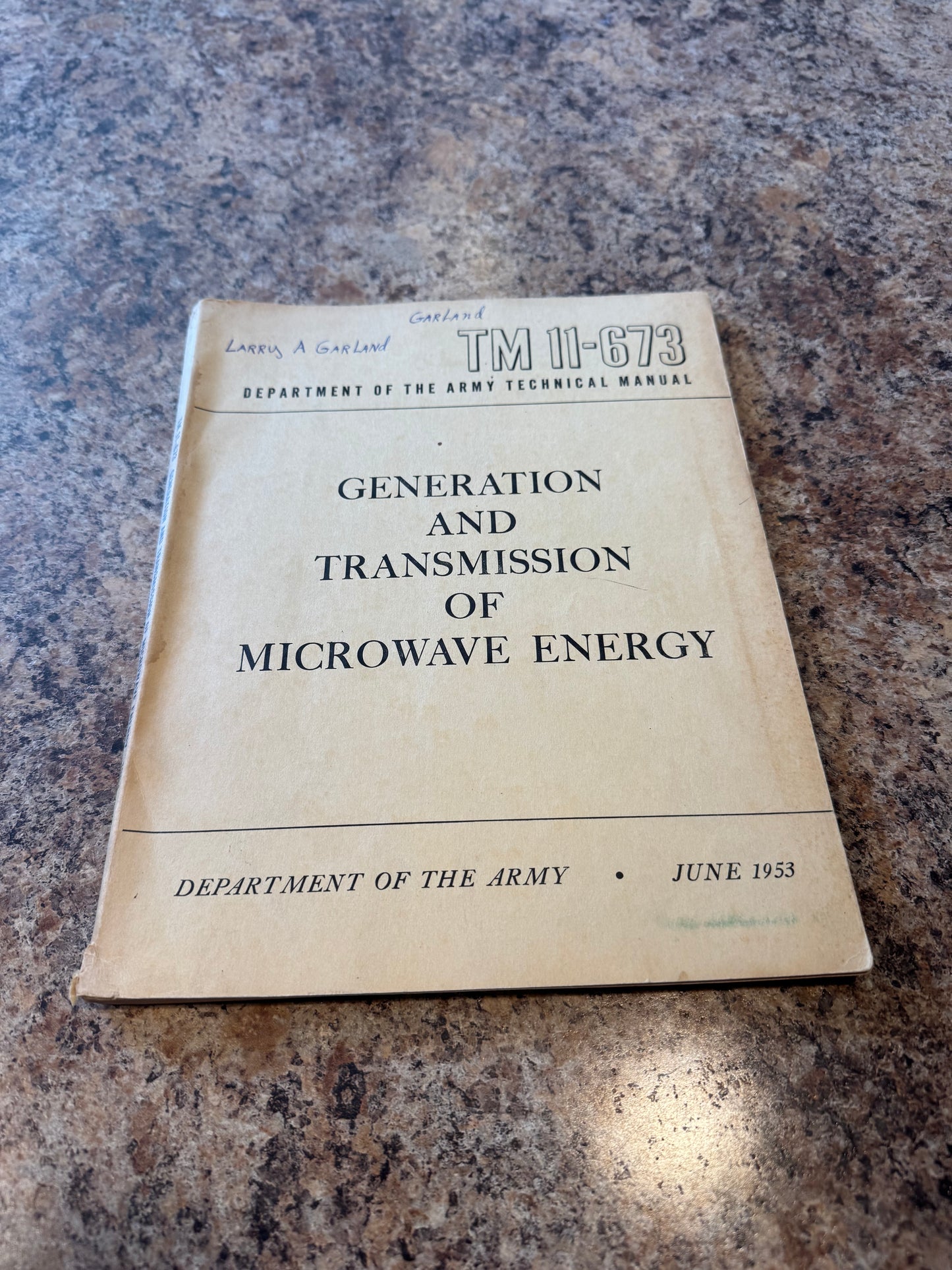 US Army TM 11-673 Microwave Energy Manual (1953)