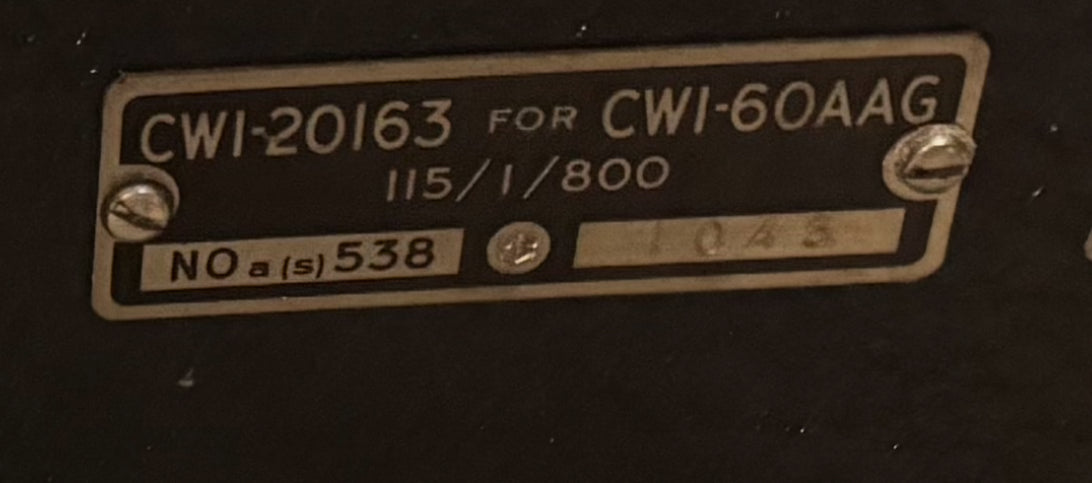 Military CWI-60AAG / CWI-20163 Electronics Test Indicator Set w/ Wooden Case