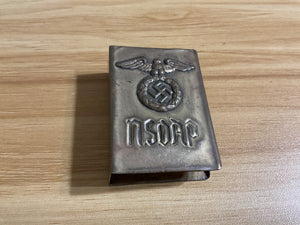 German NSDAP Matchbox Holder-Swastika & Eagle-Berlin Marked