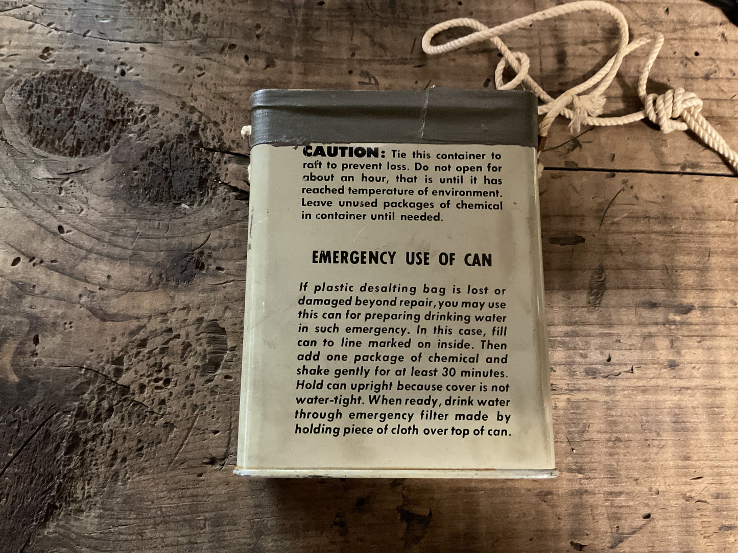 WWII U.S. Navy BuAer Permutit Drinking Water Desalting Kit