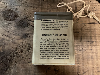 WWII U.S. Navy BuAer Permutit Drinking Water Desalting Kit