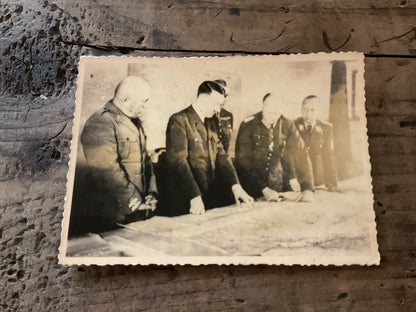 Original WWII German Command Conference Photo Featuring Adolf Hitler