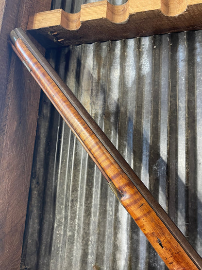 Unmarked .50 Caliber Percussion “Short Rifle” – Curly Maple Stock – Functional Lock
