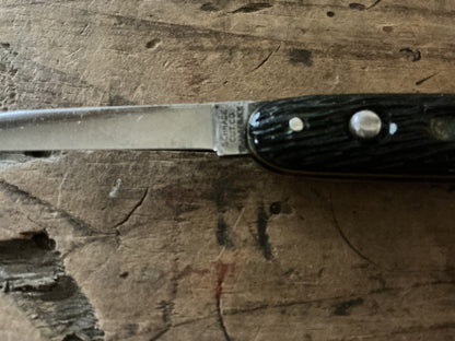 Vintage Schrade-Walden Automatic Switchblade Knife Pair-Walden, NY, USA-Matching Push Button Automatics