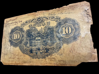GI Signed Pacific Souvenir Bill
