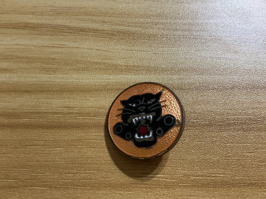 Vintage Black Panther Artillery Unit Enamel Lapel Pin