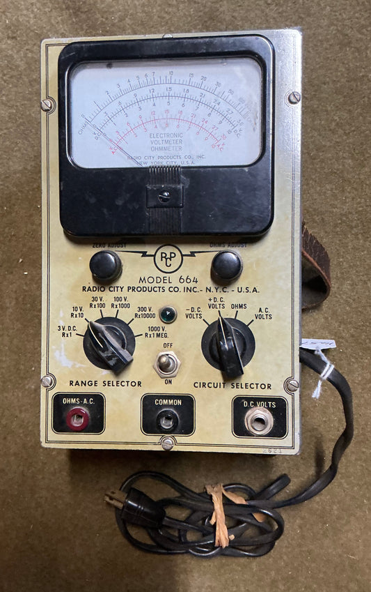 Radio City Products Model 664 Electronic Voltmeter / Ohmmeter
