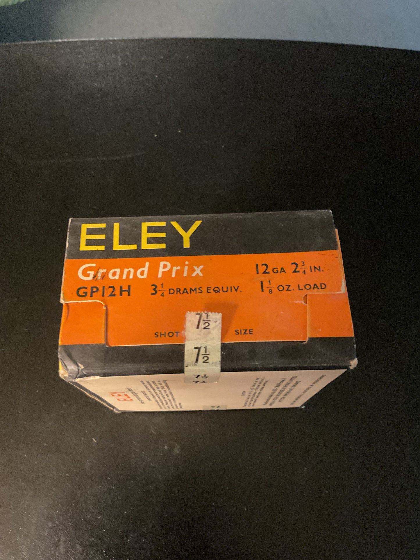 Vintage Eley Grand Prix 12 Gauge Shotgun Shells — Full Box of 25