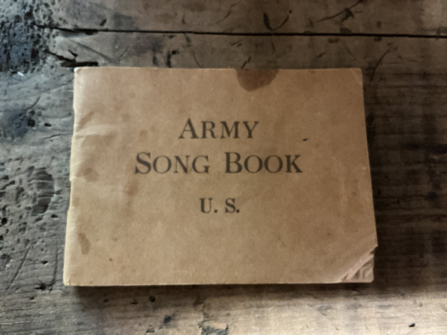 1918 U.S. Army Song Book-WWI War Dept Issued Pocket Song Book
