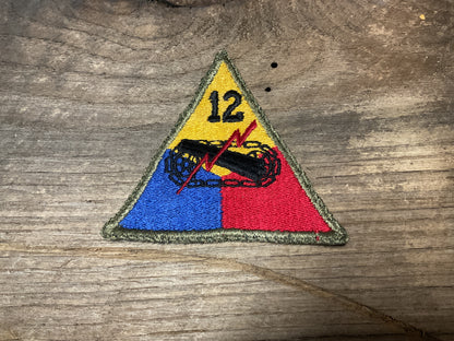12th Armored Division Patch