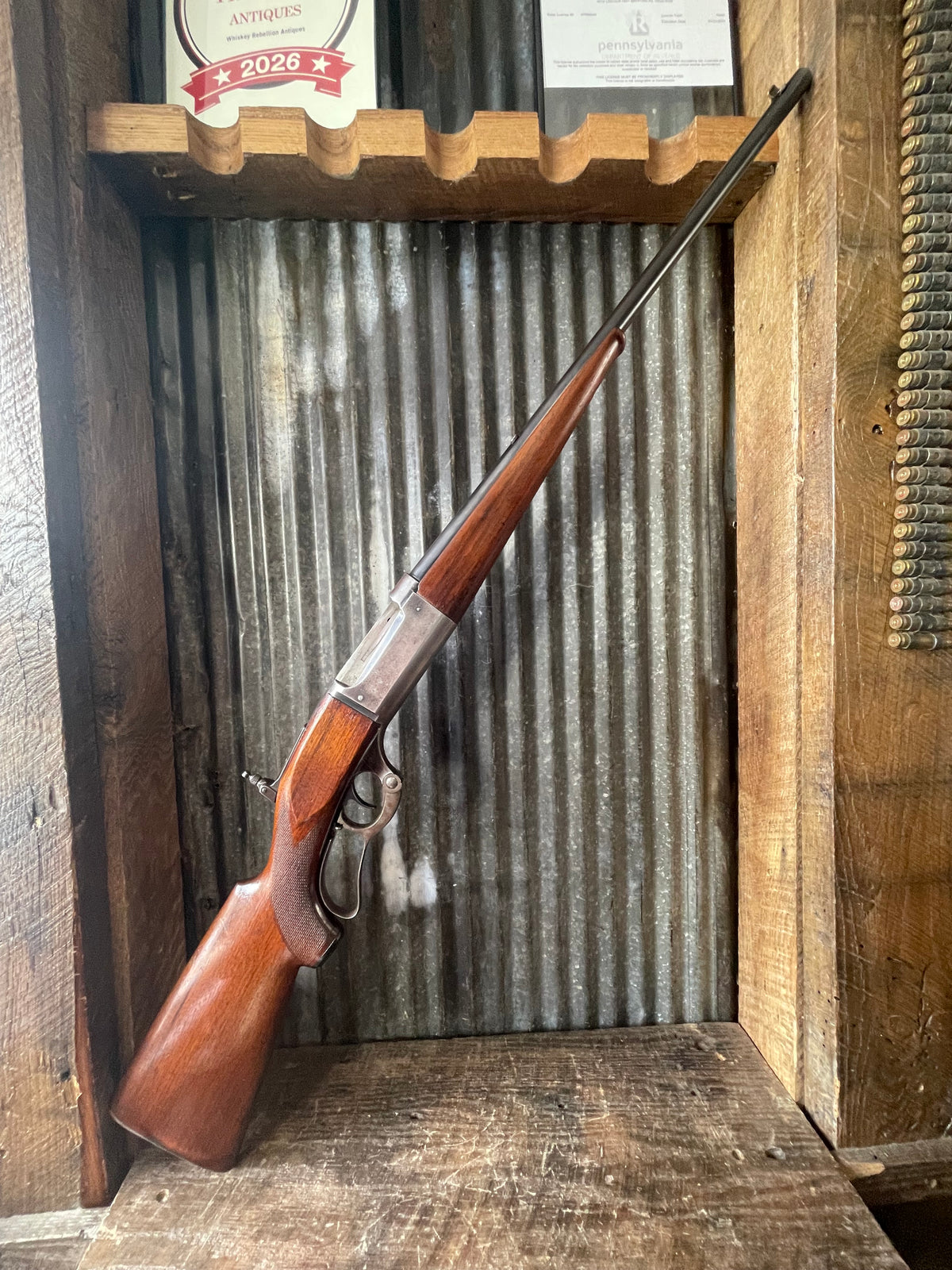 Savage Model 1899 – .30-30 Winchester – 1904 Manufacture – Peep Sight – Early Lever Action
