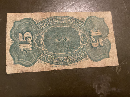 Civil War Fractional Currency Note 1863