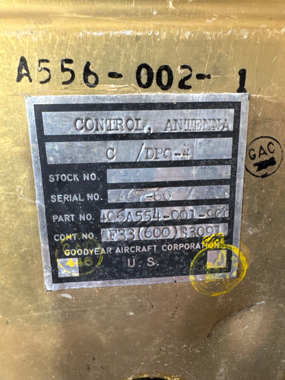 Goodyear Aircraft “Control, Antenna” C/DPQ-4