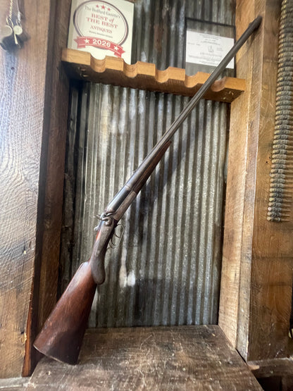 H. Pieper Belgium Hammer Double Combination Gun – 12 Gauge / .38-55