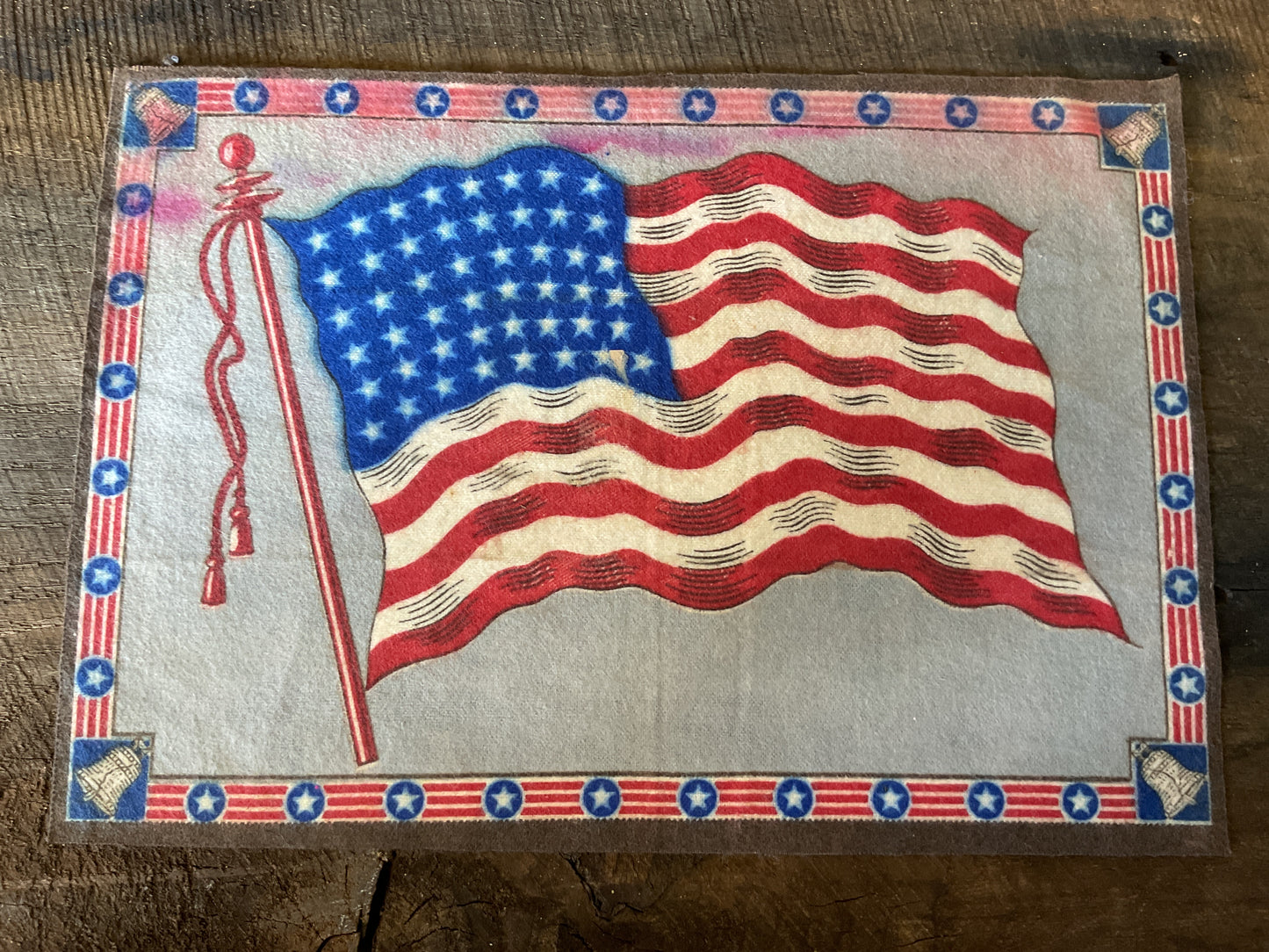 WWI Tobacco Felt Flag (approx 11x8)