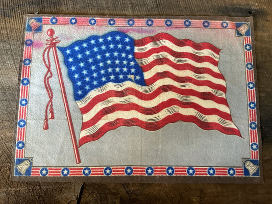 WWI Tobacco Felt Flag (approx 11x8)