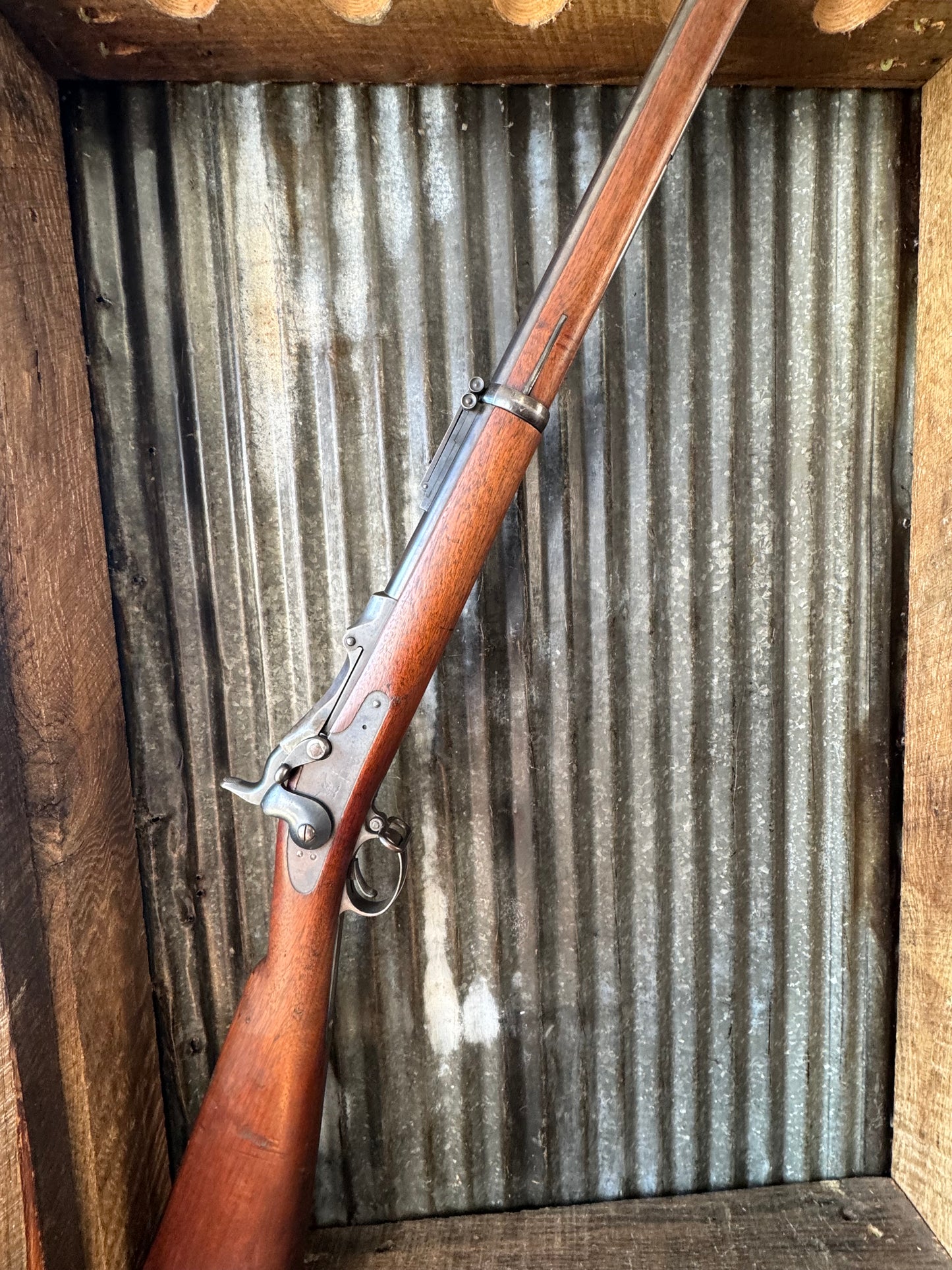 U.S. SPRINGFIELD MODEL 1884

Rod Bayonet (1888 Pattern) Trapdoor Rifle