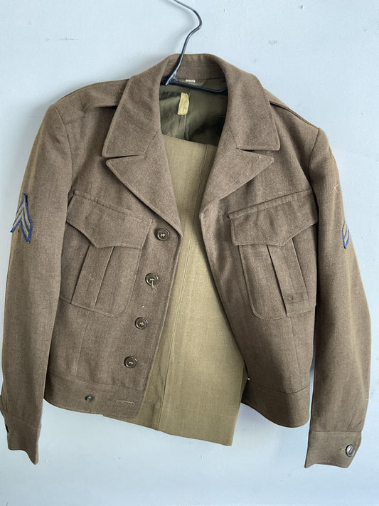 WWII U.S. Army Engineer Special Brigades Service Dress Jacket and Trousers – Sergeant