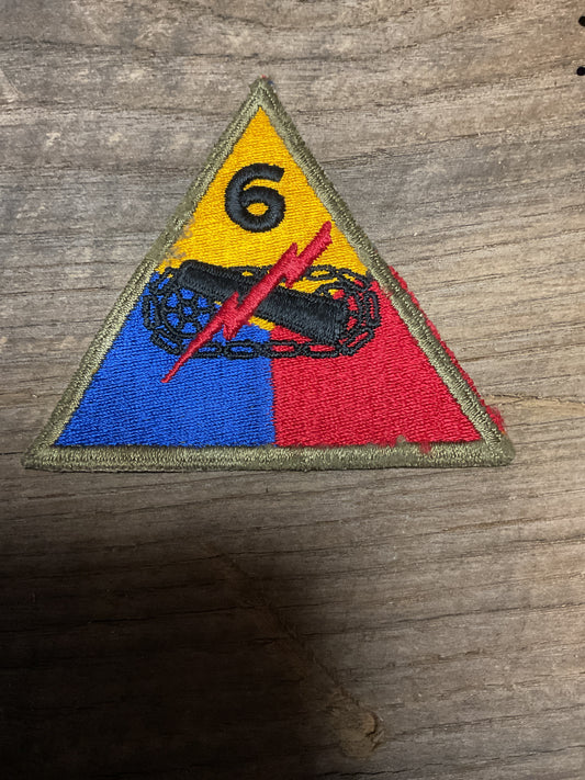WWII 6th Armored Division Patch