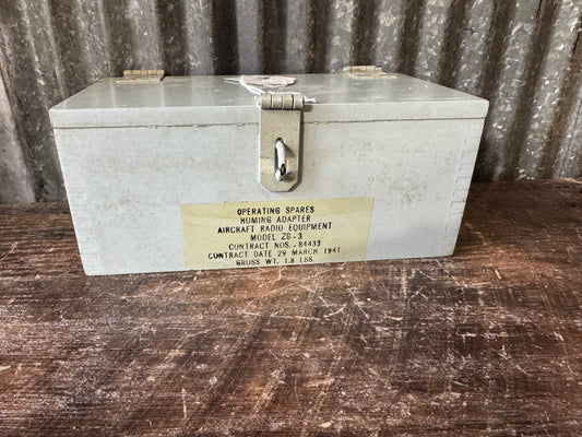 WWII Aircraft Radio Equipment Homing Adapter Operating Spares Kit – Model ZB-3 (1941)